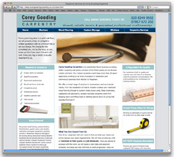 bespoke website design for tradesmen carpenters, flooring and kitchen suppliers