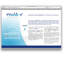 bespoke website design for health and safety consultant provider